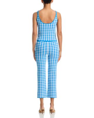 Blue Gingham Printed Top & Pants - Exclusive
