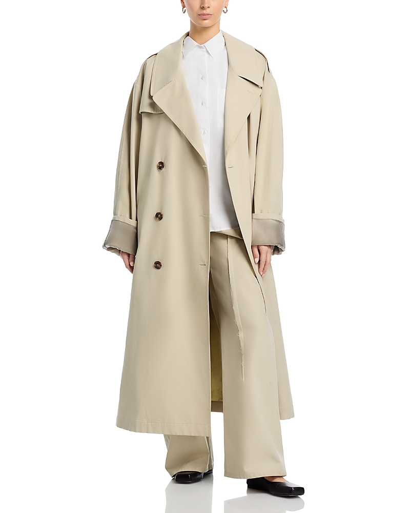 MM6 Maison Margiela Belted Cotton Trench Coat