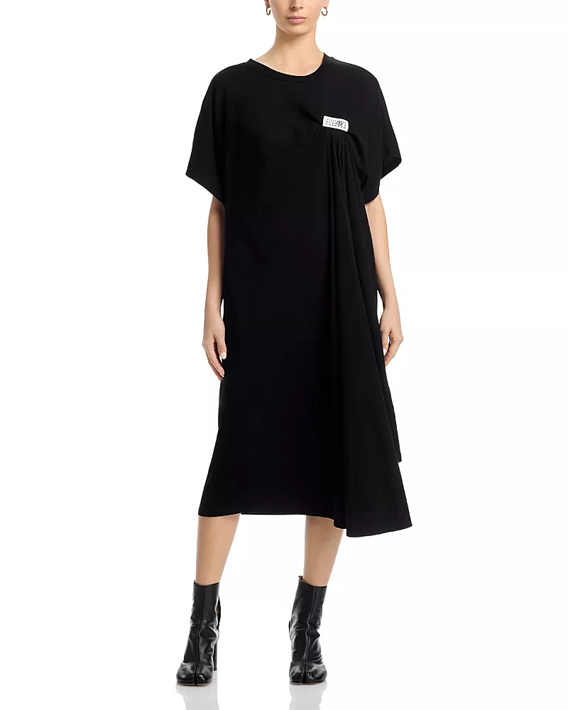 MM6 Maison Margiela Round Neck Midi Dress