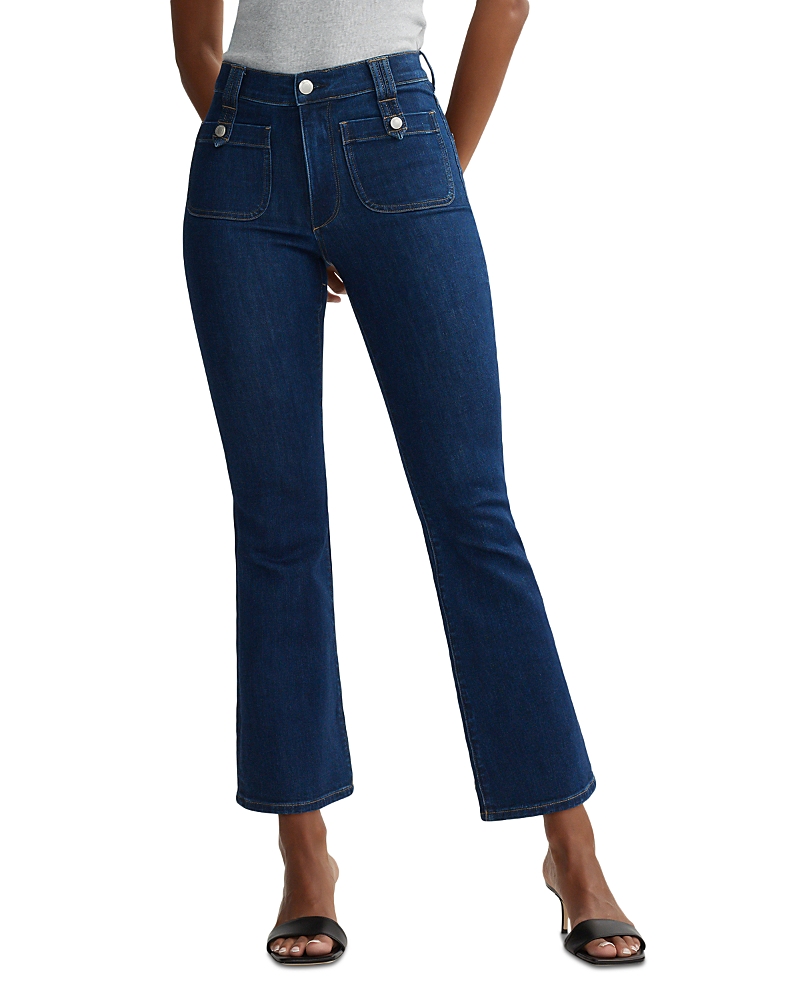 DL1961 Bridget High Rise Instasculpt Bootcut Crop Jeans in Deep Sapphire