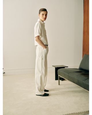 Taylor High Rise Relaxed Barrel Jeans in White