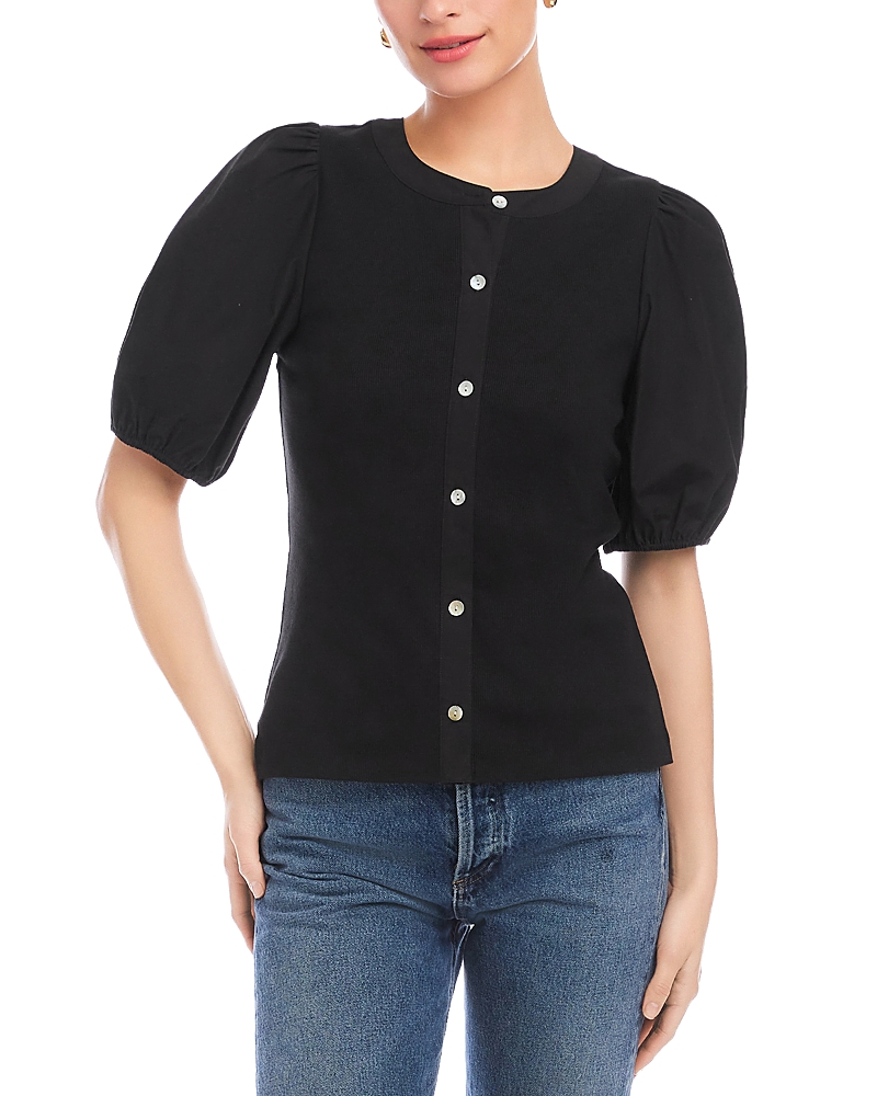 Fifteen Twenty Terryn Contrast Short Sleeve Top