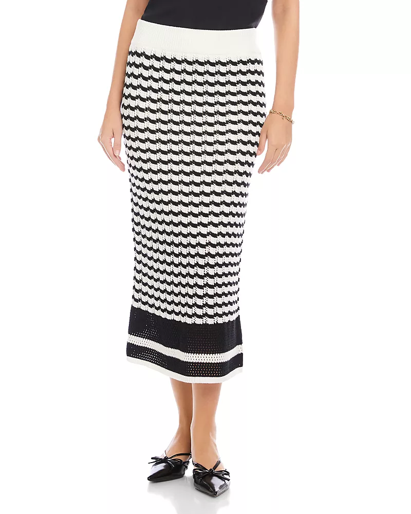 Fifteen Twenty Zoe Crochet Midi Skirt