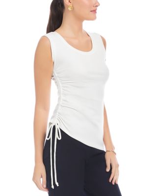 Tia Side Shirred Tank