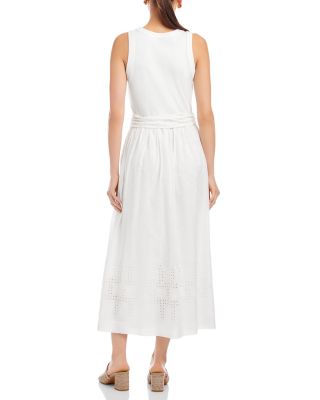 Seline Contrast Midi Dress