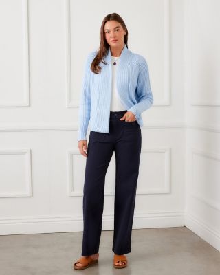 Cropped Open Front Cardigan Sweater