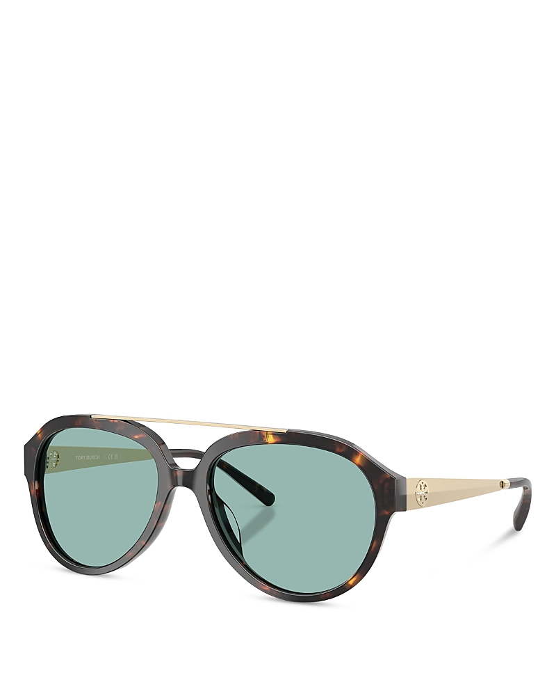 Tory Burch Aviator Sunglasses, 56mm · OS