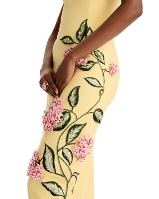 Embroidered 3D Floral Dress