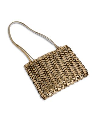 Leather & Metal Disc Shoulder Bag