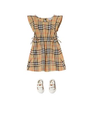 Girls' Check Cotton Dress - Baby, Little Kid