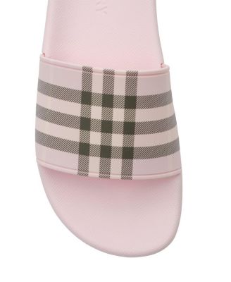Women's Check Slides