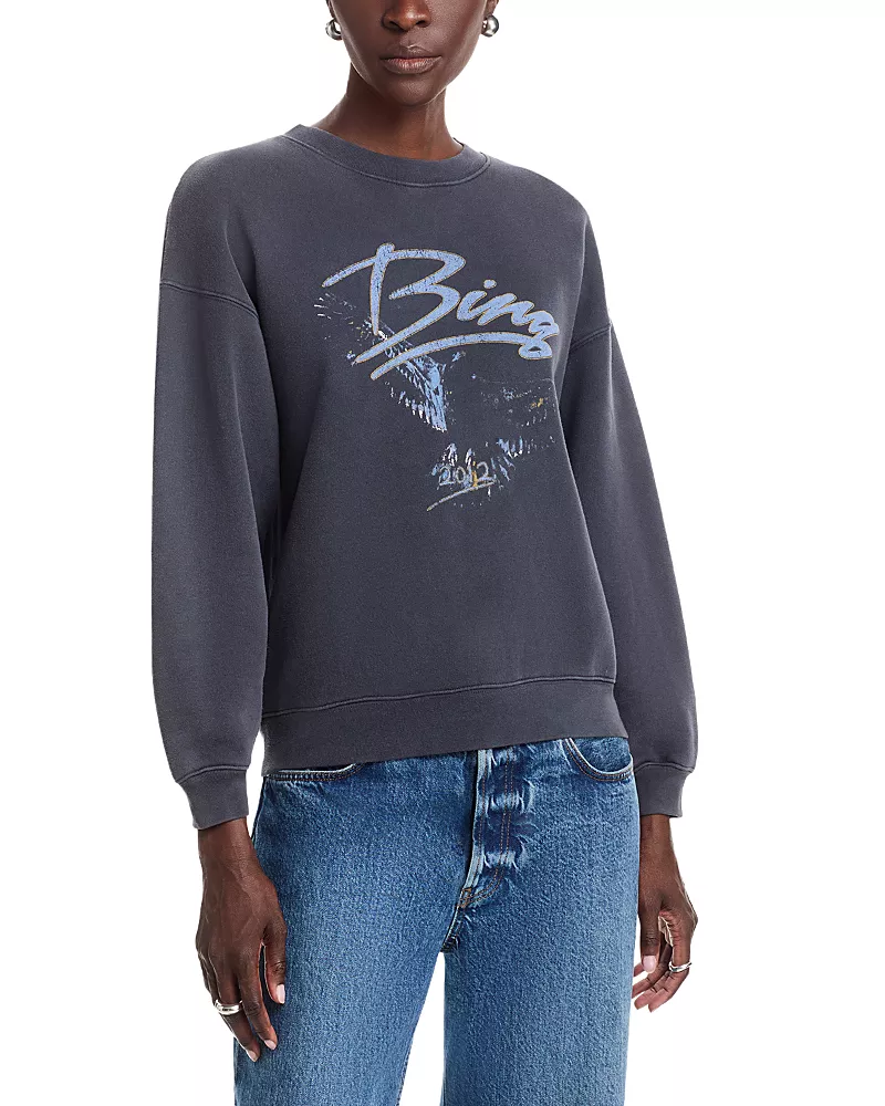Anine Bing Spencer Logo Sweatshirt