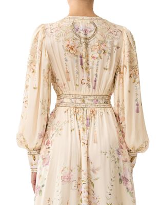 Silk Button Front Dress