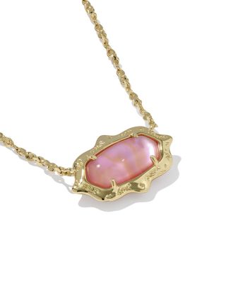 Elisa Scallop Frame Short Pendant Necklace, 16"