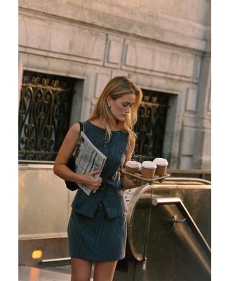 Minka Pinstriped Skirt