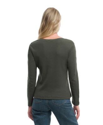  Slim Deep V Rib Back Tee