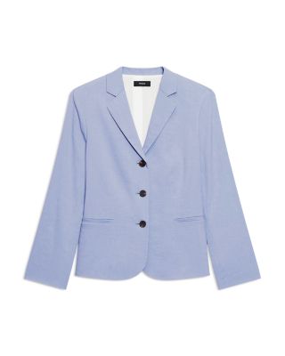 Shrunken Linen Blend Jacket 