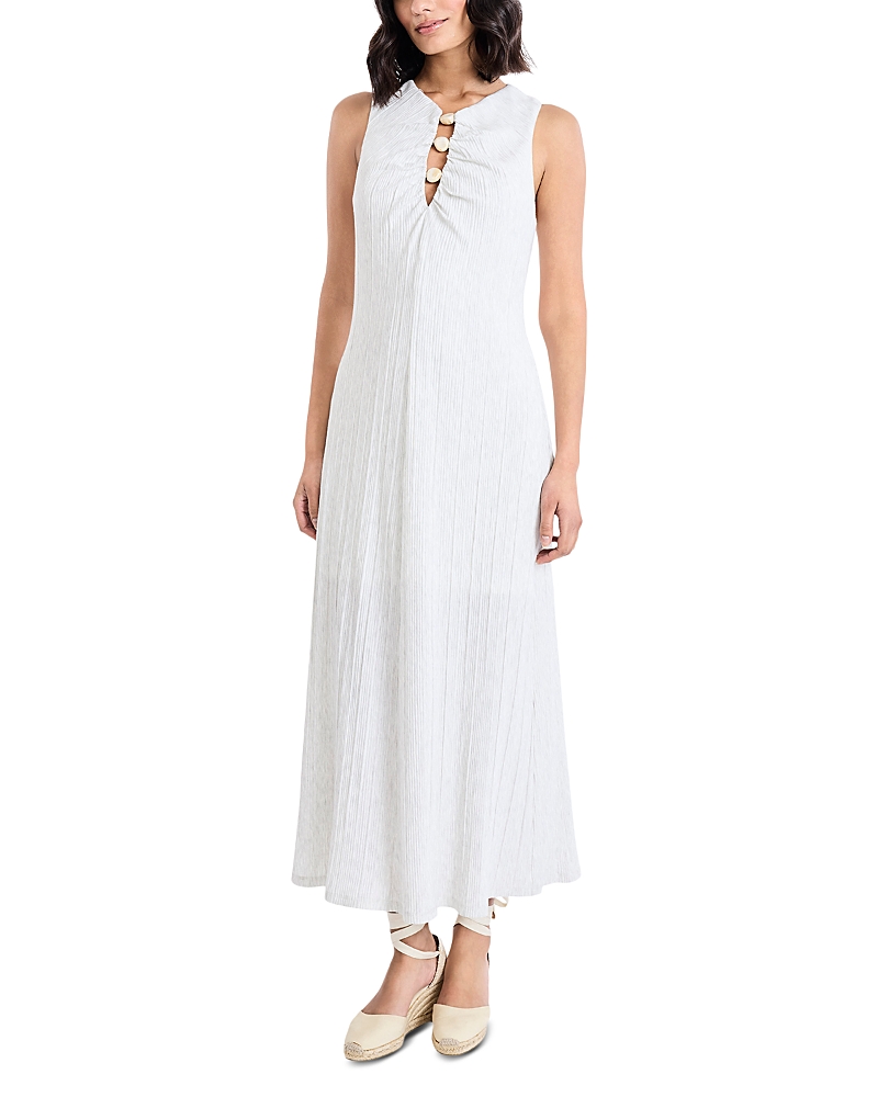 The Good Journey Sleeveless Midi Dress with Front Cutout