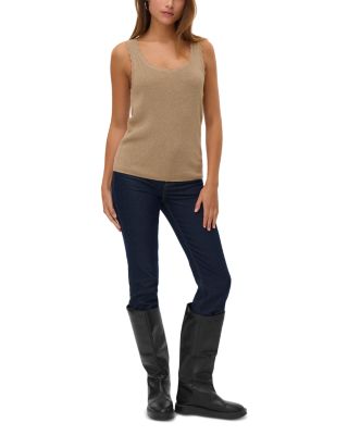 Lexie Shine Sleeveless U Neck Top