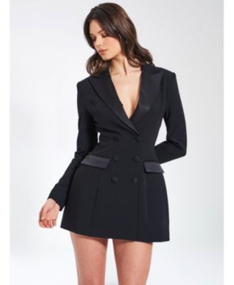  Calista Stretch Crepe Blazer Dress