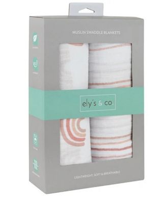 Unisex Cotton Muslin Swaddle Blanket 2 Pack - Baby