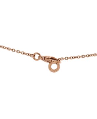  B.Zero1 Pendant Necklace 18K Rose Gold and Ceramic with Diamonds, 18"