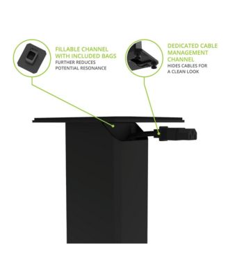  SX26 26" Tall Fillable Speaker Stands with Isolation Feet - Pair