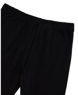 Girls' Organic Cotton with Knee Foil Heart Print Jersey Capri - Big Kid