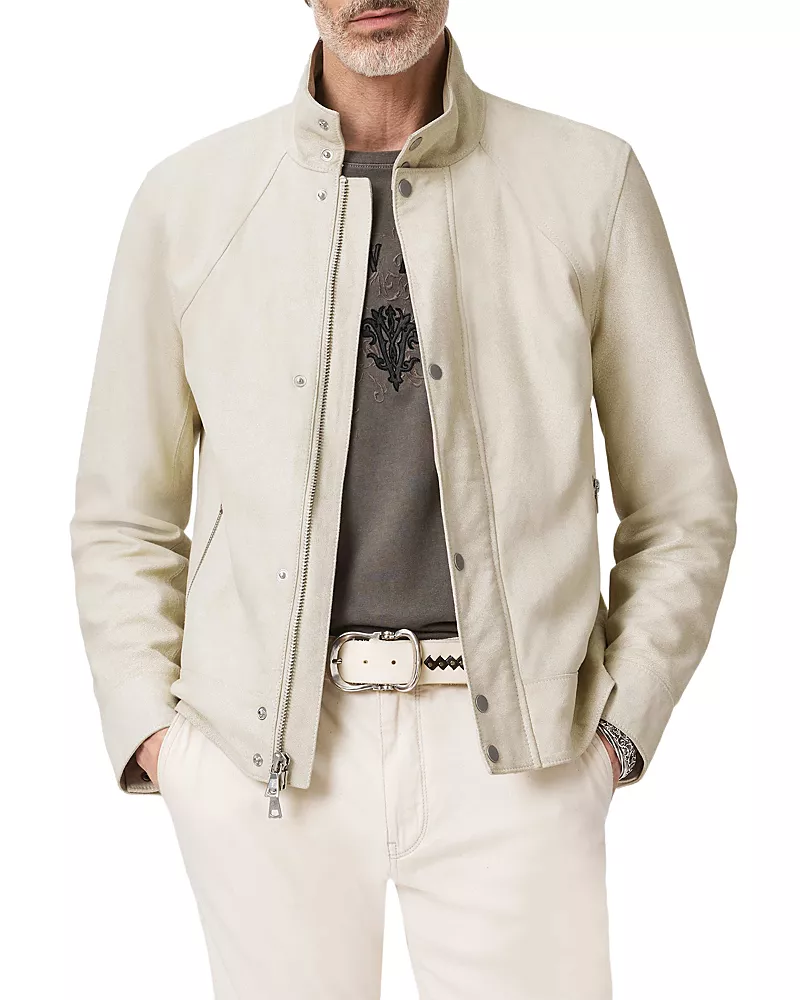John Varvatos Ronan Leather Cropped Jacket