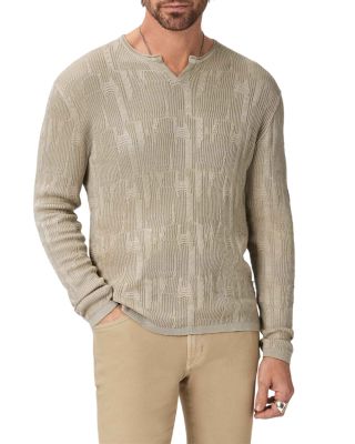 Vinny Broken Pattern Henley Shirt