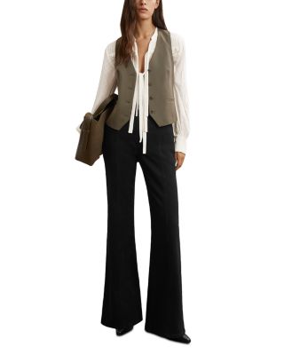 June Mid Rise Flare Jeans in Black