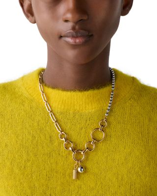 Geo Pop Statement Necklace, 18"