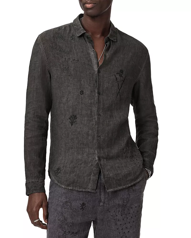 John Varvatos Luca Linen Shirt