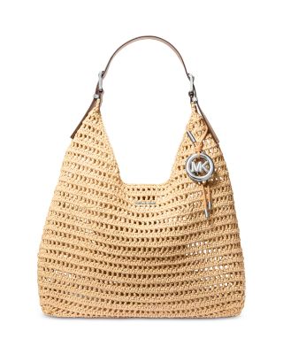Nolita Large Raffia Hobo Bag