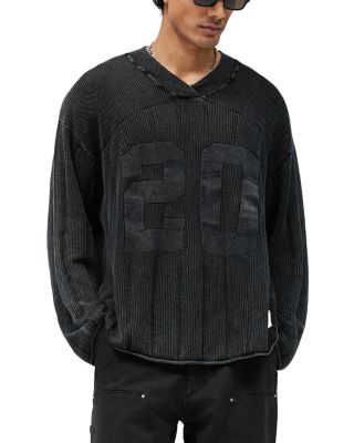 Knitted Varsity Jersey Sweater