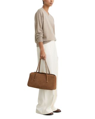 Anika Suede Bowling Bag 