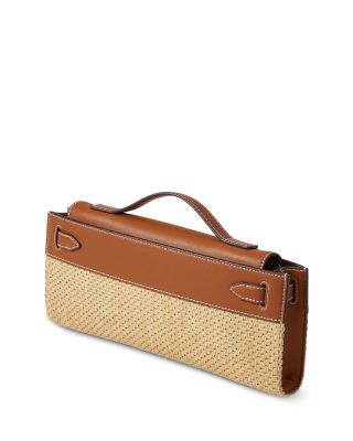 Dash Raffia Clutch 