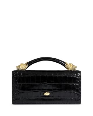 Lioness Embossed Leather Handbag 