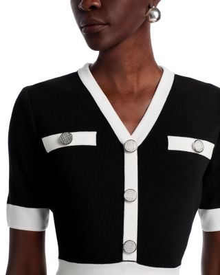 Wrinkle Resistant Monochrome Soft Knit Dress