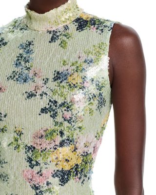 Piper Paillette Mock Neck Tank