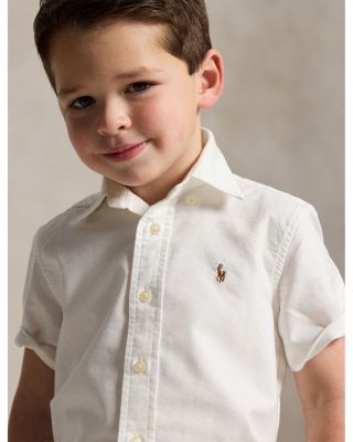 Boys' Cotton Oxford Short Sleeve Shirt - Little Kid