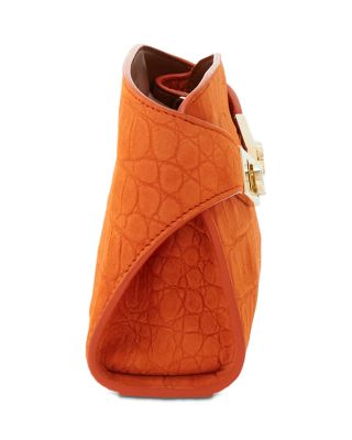 Hug Mini Embossed Suede Crossbody