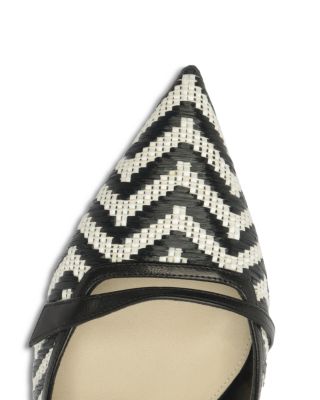 Women's Raffia Slingback Pumps