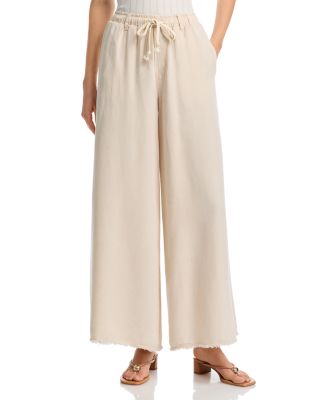 Soft Tie Front Top & Wide Leg Pants