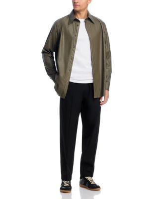 Long Sleeve Hidden Placket Shirt