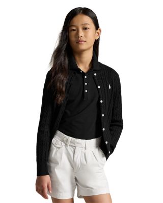 Girls' Cable-Knit Cardigan - Big Kid