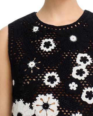 Floral Crochet Tank Top - Exclusive 