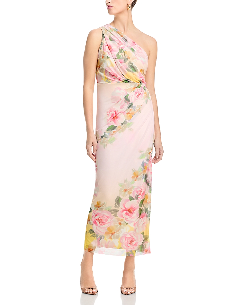 Aqua One Shoulder Maxi Dress - Exclusive