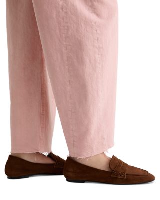 Hattie High Rise Crop Barrel Leg Jeans in Sulfur Sparkling Rose