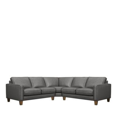 Artie Three Piece Leather Sectional